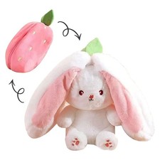 Mukorolee 2PCS Reversible Carrot Strawberry 13.8 Inch, 1pcs 13.8"