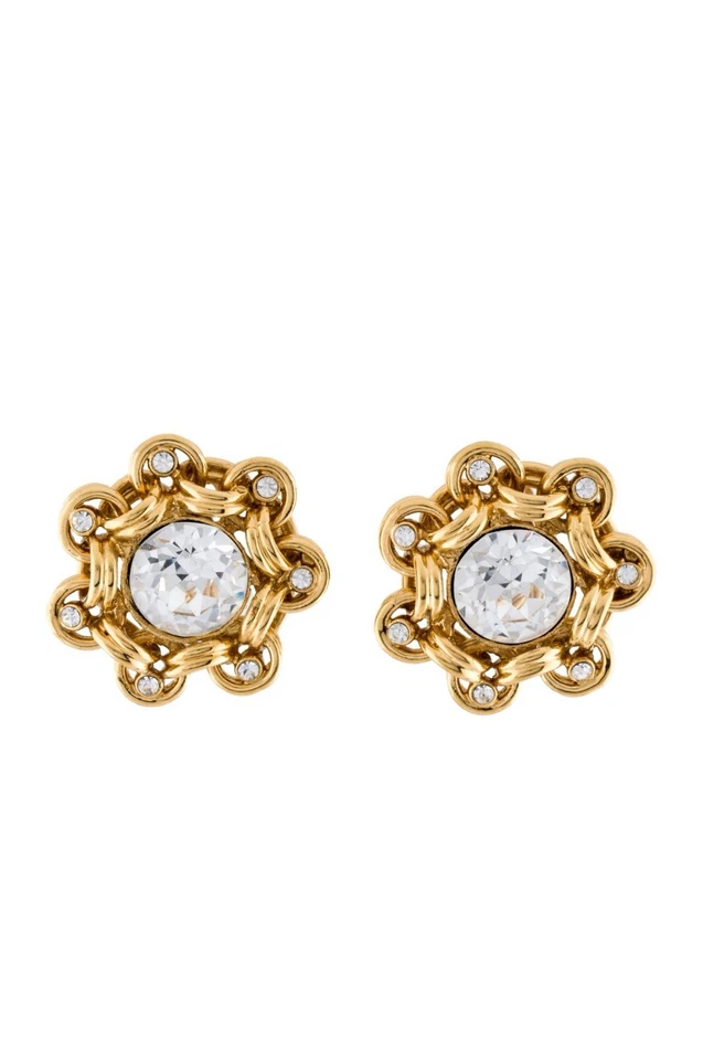 Pendientes Chanel vintage de cristal con pedrería prístinos Foto 2 de 4