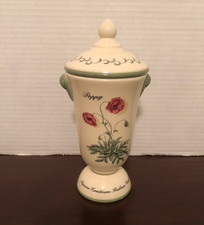 Vintage Waverly Williamsburg Cottage Garden Lidded Storage Jar Container