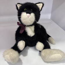 The Boyd's JB Bean Collection Vintage 1985-94 Black White Cat Plush 16  