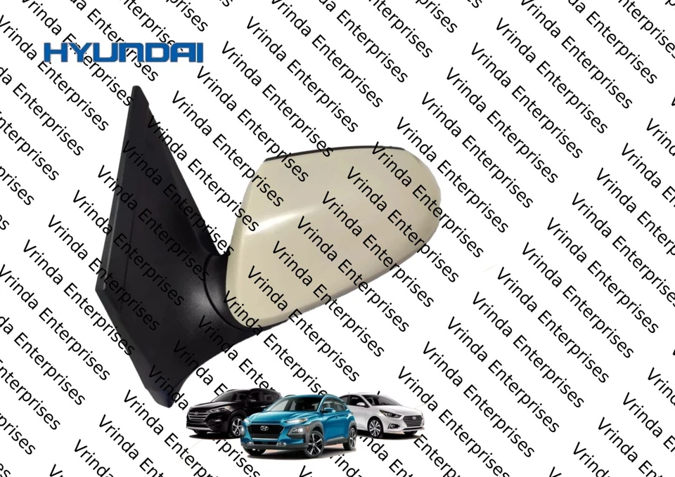 FOR 2016-2019 HYUNDAI GRAND I10 2016-2020 XCENT F/L OUTSIDE REAR MIRROR VIEW LH - Image 3 of 4