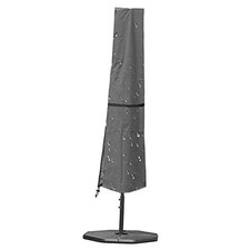 Durable Market Umbrella Cover- Parasol Cover Fits Market 9-12 Feet Grey 