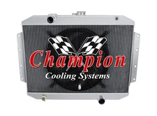 ER Champion 3 Row Radiator W/ 16" Fan for 1961 1962 International C132 L6 Engine