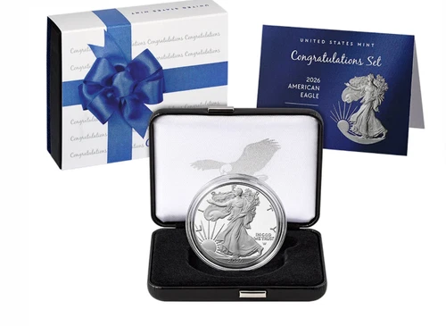 2026 P Congratulations Set American Eagle 1oz Silver Proof Coin - New SHIPS NOW