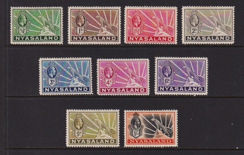 Nyasaland Protectorate - #38-46 mint, cat. $ 49.50