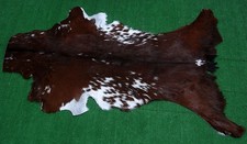 Luxury Goat hide Rug Hair on Area Rug Size 38"x22" Animal Leather Goat Skin G203