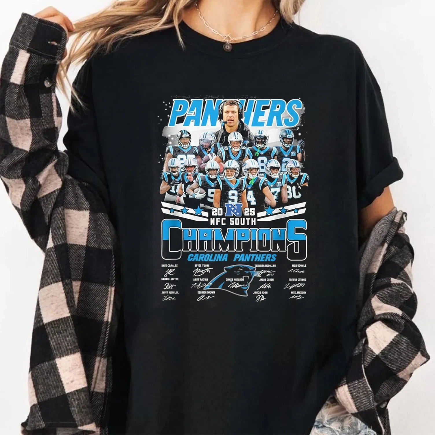 Carolina Panthers Team NFC South Champions T-Shirt