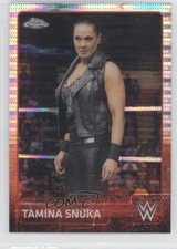 2015 Topps Chrome WWE Pulsar Refractor 71/75 Tamina Snuka #69 0t6p