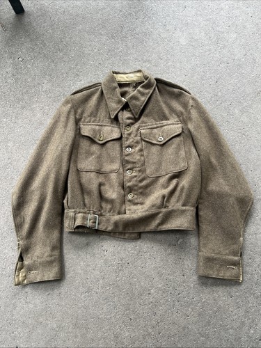 WW2 British Wool Battle Dress Uniform Jacket 1944 Dated (HH84