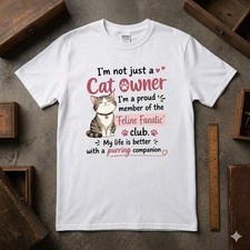 Cat Owner Cute Funny Kitten Lover Gift Tee Graphic Unisex T-shirt