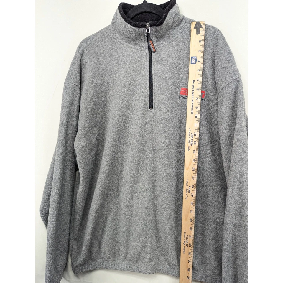 Suéter Pullover ESPN The Magazine Gris Polar X-Grande 1/4 Cremallera Manga Larga Foto 4 de 4