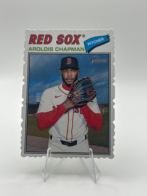 AROLDIS CHAPMAN 2026 Topps Heritage Deckle Edge #359 Red Sox