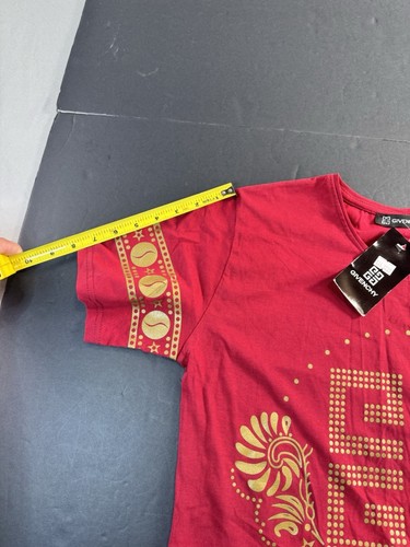 Givenchy Paris camicia uomo taglia large rossa stampa grafica nuova con etichetta vestibilità come media - Foto 5 di 9