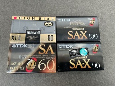 tdk sa-x 90 -100 cassette tapes Sa-60 Maxell XL 90