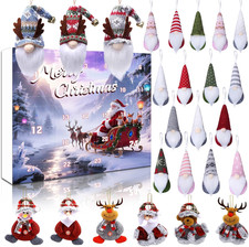Advent Calendar Gnome 2026, Gnome Christmas Advent Calendar with 24PCS Christmas