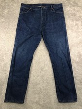 VTG Wrangler Jeans Mens 41x34 Blue Cowboy Cut 13MWZ Western Workwear Denim