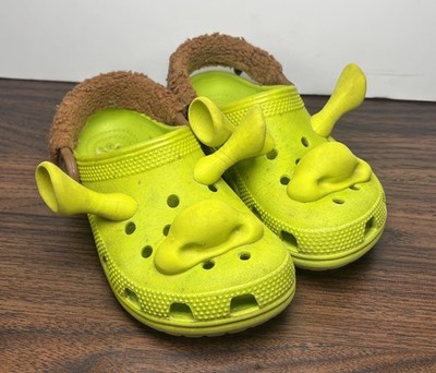 DreamWorks X Crocs Classic Clog Shrek Green Lime Toddler Little Kids - Size C12