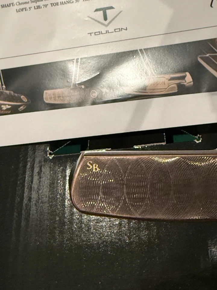 Toulon 2025 Small Batch "Badlands" Center Shafted Blade Putter 35" RH Extras! - Image 4 of 4