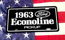 1963 Ford Econoline Pickup License Plate Tag Classic 63 Cab-forward Truck