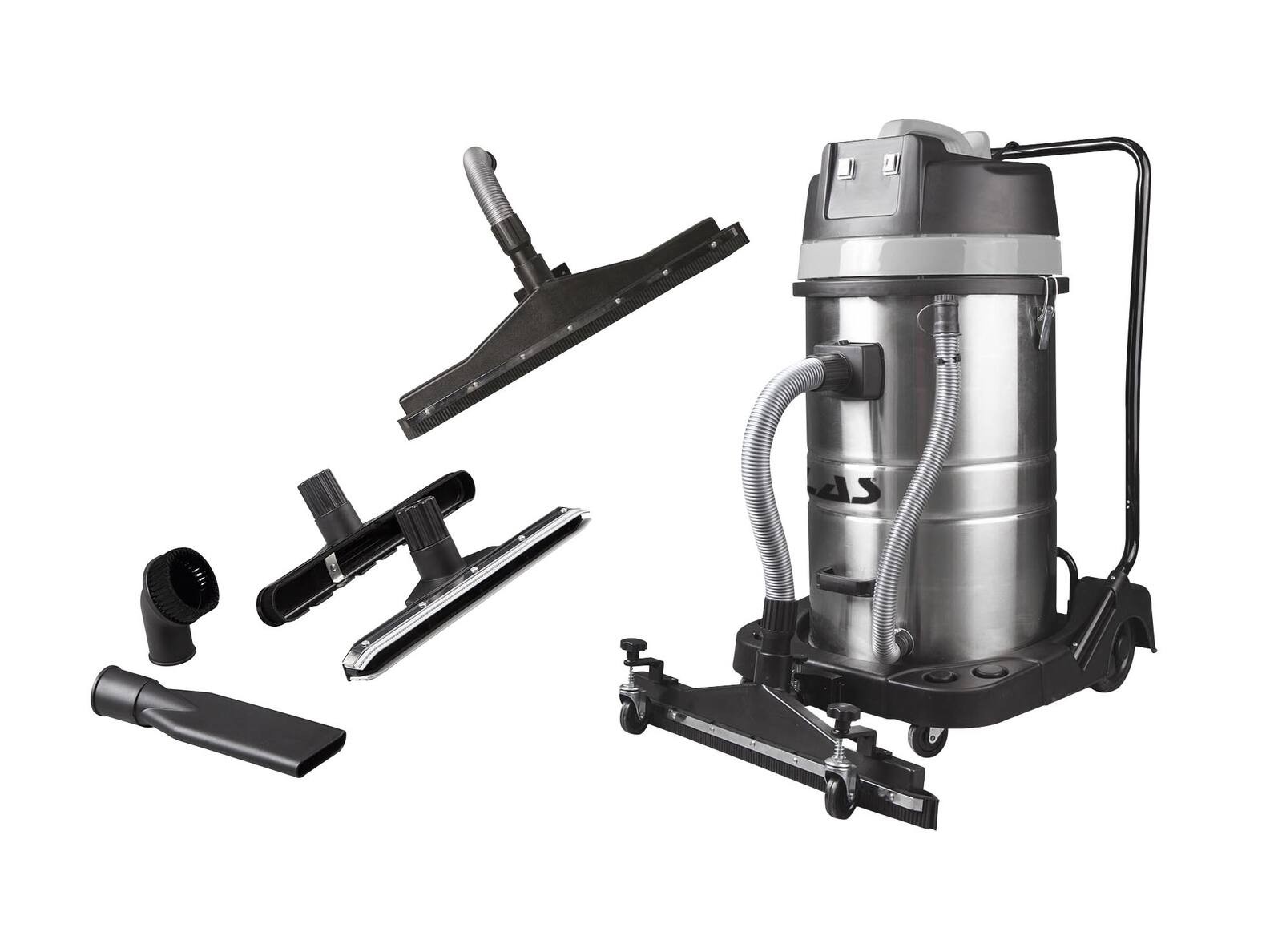 Aspirateur eau et poussière pour nettoyage de chantier cuve 80 litres