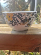 Single, Royal Norfolk Bee Floral Soup Cereal Bowl Micro Dishwasher Safe 🐝 1-ct