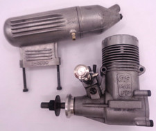 O.S MAX FP 40 2 TAKT RC VERGASER MOTOR UND E-3030 SCHALLDÄMPFER
