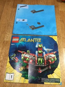 LEGO 8077 Atlantis Exploration HQ Complete No Box