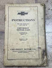 1928 Chevrolet Motor Cars Owner Manual National Series Ab Original March 1 1928 1928 Chevrolet Motor Cars Owner Manual National Series Ab Original March 1 1928