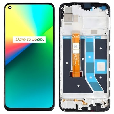 LCD-Touchscreen Realme 7i Realme C17 (RMX2103) Rahmen schwarz