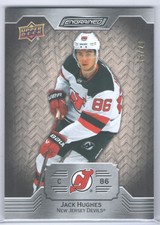 2023-24 Upper Deck Engrained Base White Birch Jack Hughes 15/20