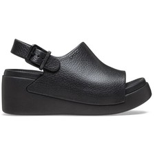 crocs DYLAN Platform Slides 213012-001 Black Women's Slip On Shoes
