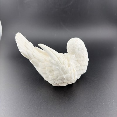 Vintage A. Santini White Alabaster Dove Bird Figurine Made In Italy Rare