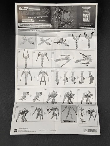 Transformers GI Joe Club BAT Instructions Paperwork Timelines TFCC Botcon