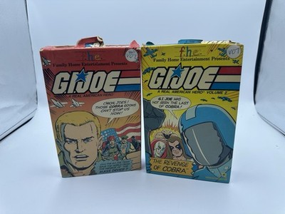 GI Joe - Real American Hero - Volume 1 & 2 - VHS - f.h.e.  Big Box Rare