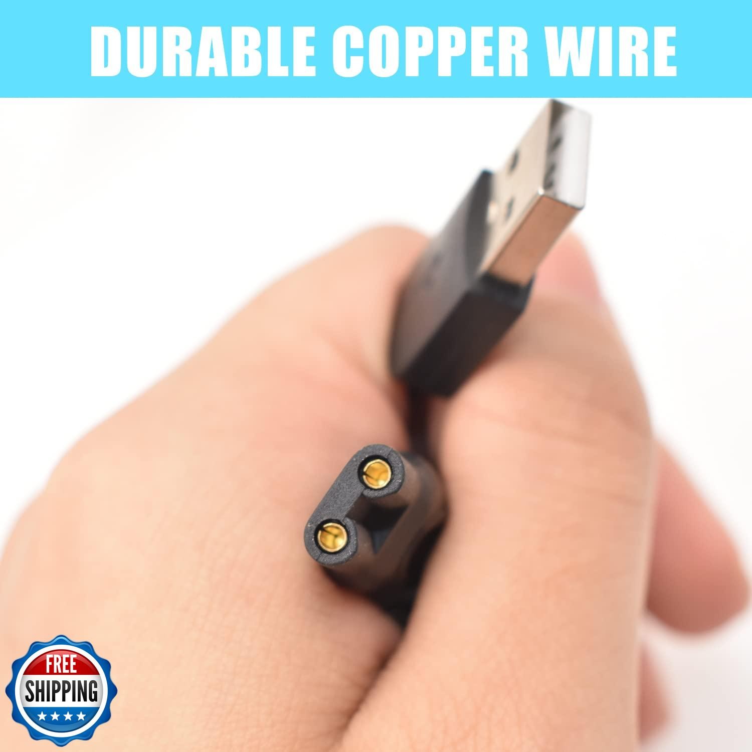 BOEEA Charger Cable Compatible with Ufree/Brightup/VIKICON Beard Trimmer All-