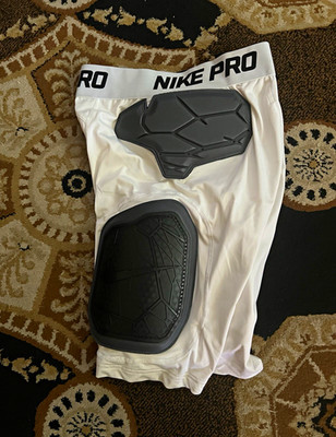 Nike Pro Dri-FIT 5 pad girdle Large White/Black Men's Football