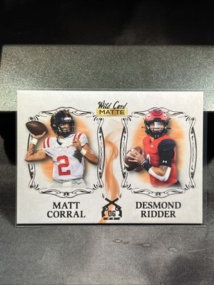 2022 Wild Card Matte Dueling Guns DG-3 Matt Corral - Desmond Ridder