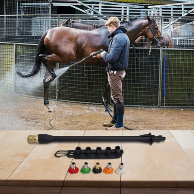 #ad Heavy duty Electric Pressure Washer Spray Wand Replacement Kit with 5 Nozzles AU $34.70