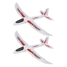 2 Pack Foam Glider Airplanes for Kids Easy to Assemble for Outdoor Fun