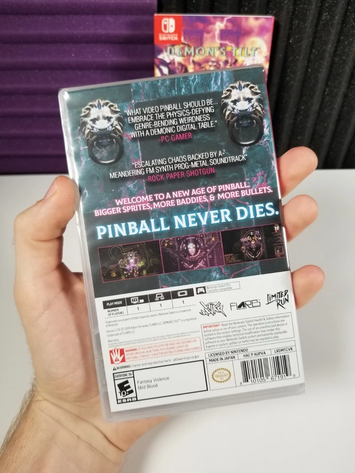 Demon's Tilt- *Brand New* Factory Sealed - (Nintendo Switch, 2019) w/ Slip Cover - Image 2 of 4