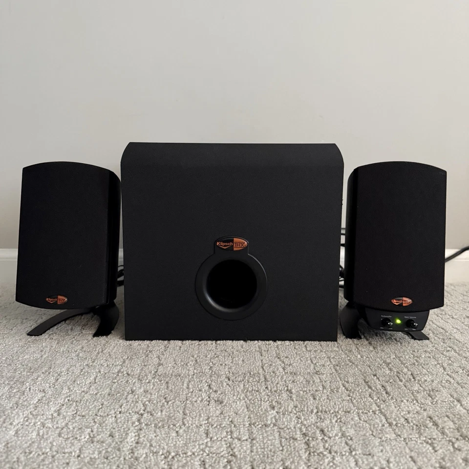 Klipsch ProMedia 2.1 THX zertifiziertes Computer Lautsprechersystem Lautsprecher + Subwoofer