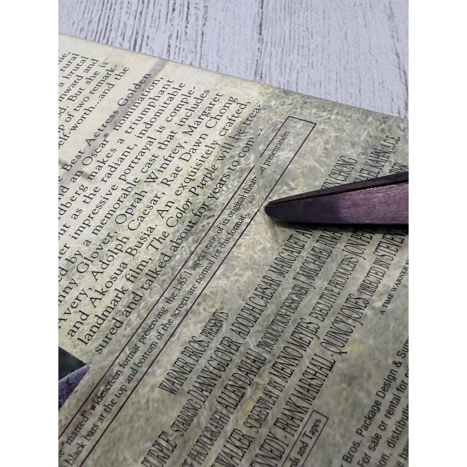 THE COLOR PURPLE VHS Warner Home Video SPECIAL Widescreen Watermark SEALED - Image 3 of 4