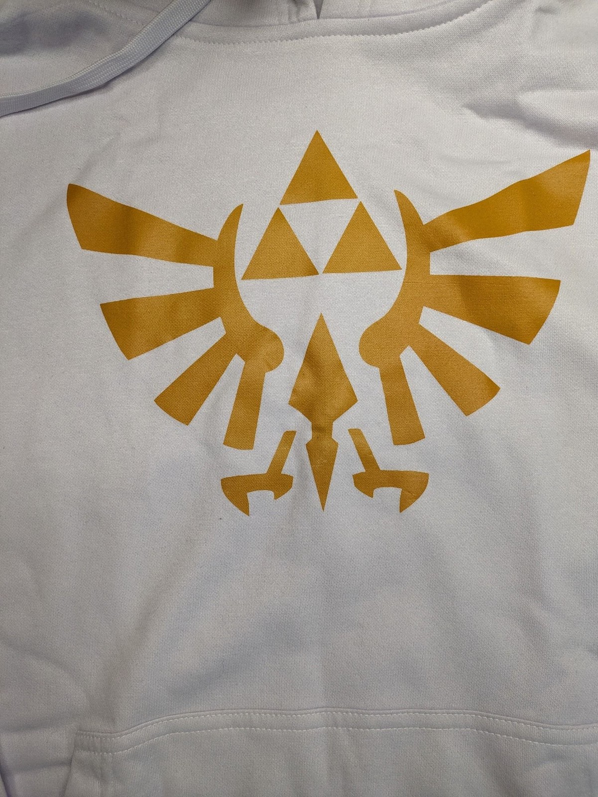 Zelda The Legend of Zelda Hoodie Hylian Crest Pullover Weiß Gold Sweatshirt image 6