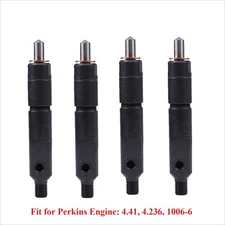 4Pcs Fuel Injector 2645A020 for Perkins Engine 4.41 4.236 1006-6 JCB410 420 New,