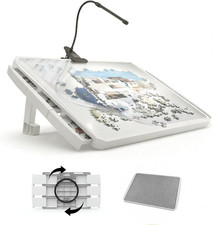 1500 Pieces Rotating Puzzle Board with 6 Drawers and Cover 35"X26"Portable Spinn