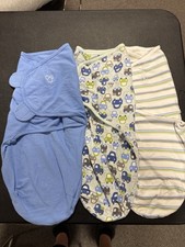 Lot of 3 SwaddleMe Swaddles size Large 14-18lbs