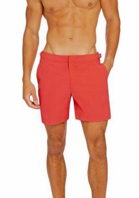 red designer swim shorts