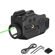 Solofish Inside Green Laser Sight & Flashlight 600 Lumen for Picatinny Pistol