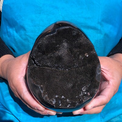 4.68LB Natural Turtle Back Stone Dragon Crystal Cave Crack Gem Healing 2520