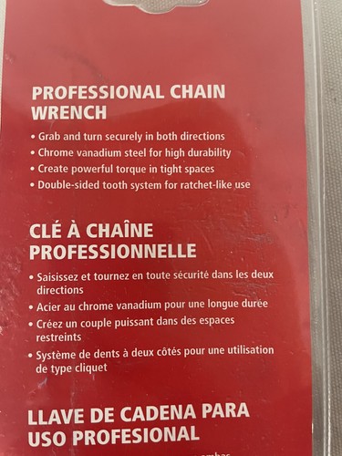 Rothenberger No.70235 Chain Wrench, 4”O.D. Capacity - Picture 6 of 11